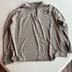Gray Quarter-Zip Pullover